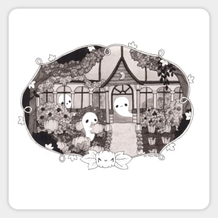 Haunted Glass House Sticker